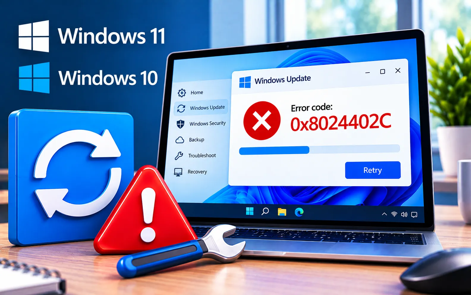 Windows Update Error Code 0x8024402C fix